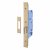 Architectural DIN Euro Deadlock - 85mm Case - 60mm Backset - PVD Brass