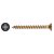 Yellox Pozi Countersunk Wood Screws - 4.0 x 30mm - Yellow Zinc - Pack of 200