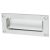 Rectangular Flush Cabinet Pull Handle - 102 x 45mm - Polished Chrome