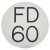 Fire Door Sign - Self Adhesive - 50mm Diameter - Rigid Plastic - Silver