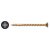 Cutter Pozi Countersunk Wood Screws - 3.5 x 25mm - Yellow Zinc - Pack of 200