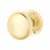 Polished Brass Round Mortice Door Knob - 58mm Rose Diameter