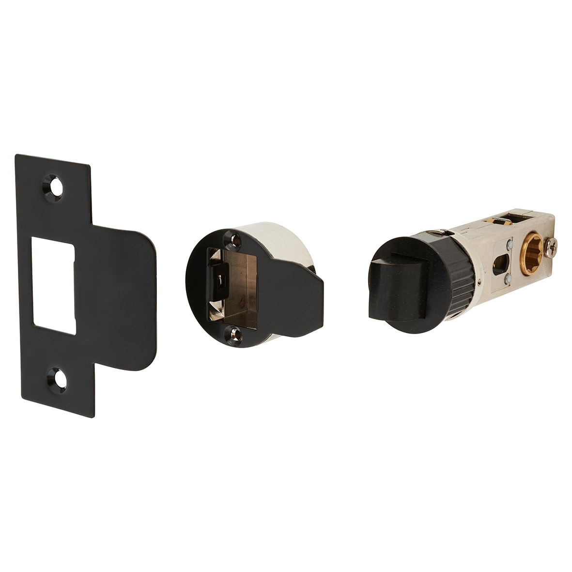 Smartlatch Pack - 57mm Backset - 3 x Ball Bearing Hinges - Matt Black