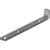 Heavy Duty Bracket - 155 x 40 x 19mm - Bright Zinc Plated - Pack of 10
