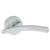 Polished Chrome Door Handles on Round Rose - Sabre Range