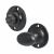 Oval Spline Thumbturn & Release - 40mm Diameter - Antique Black Iron
