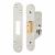 Architectural Euro Profile Deadlock - 65mm Case - 44mm Backset - Radius - Satin Stainless