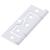 Flush Cabinet Hinge - 75 x 51 x 1mm - White - Pack of 10 Pairs