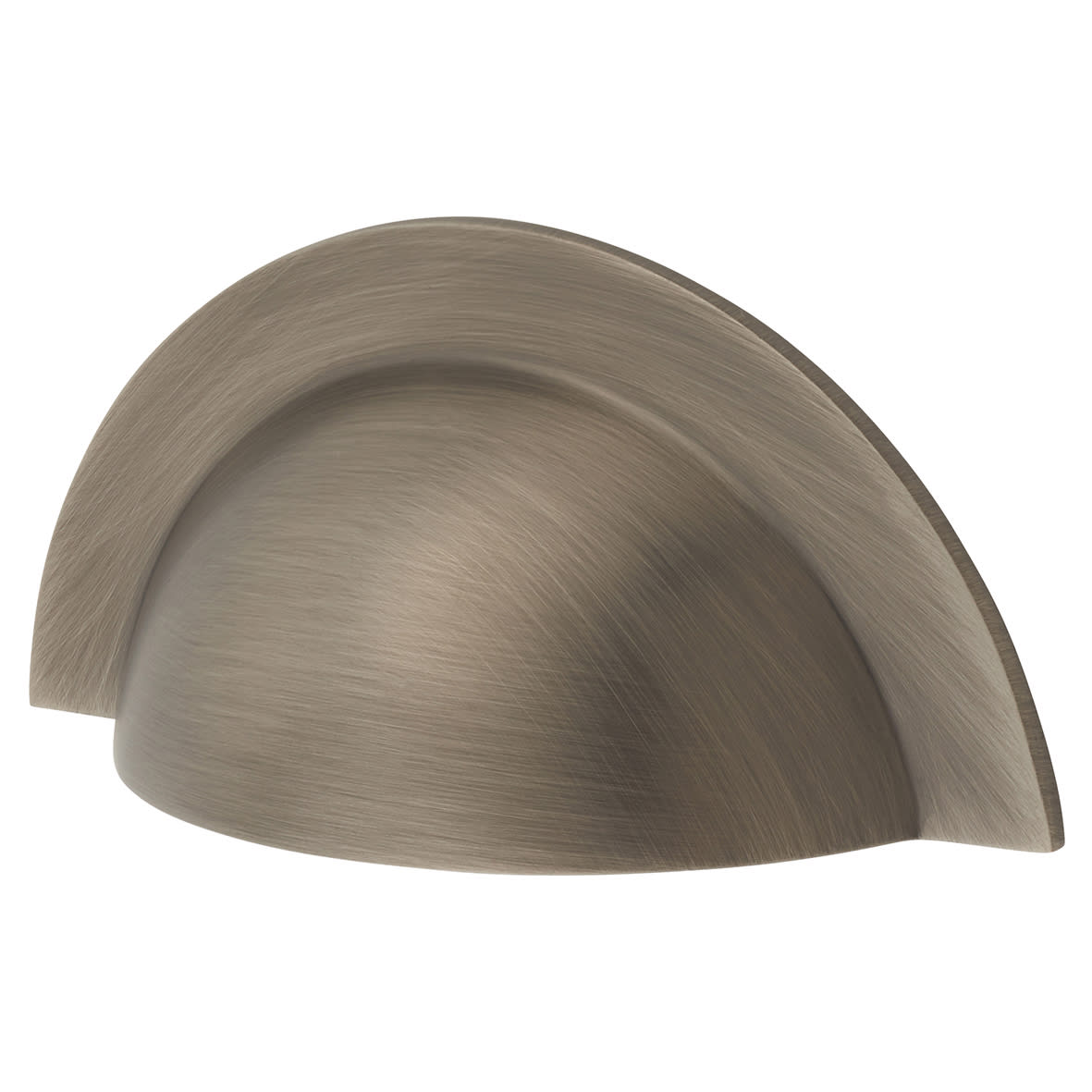 Crofts & Assinder Monmouth Cabinet Cup Handle - 64mm Centres - Brushed Iron