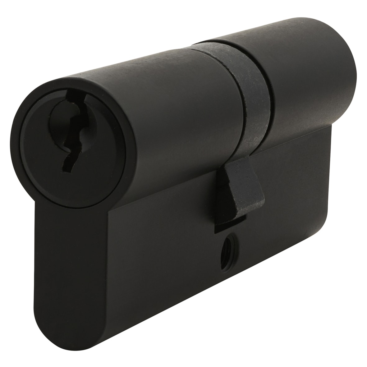 5 Pin 70mm Euro Double Cylinder - 35 + 35mm - Matt Black - Keyed to Differ