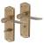 Antique Brass Bathroom Door Handles - Rome Range - 170 x 50mm