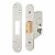 Architectural Euro Profile Deadlock - 78mm Case - 57mm Backset - Radius - Satin Stainless
