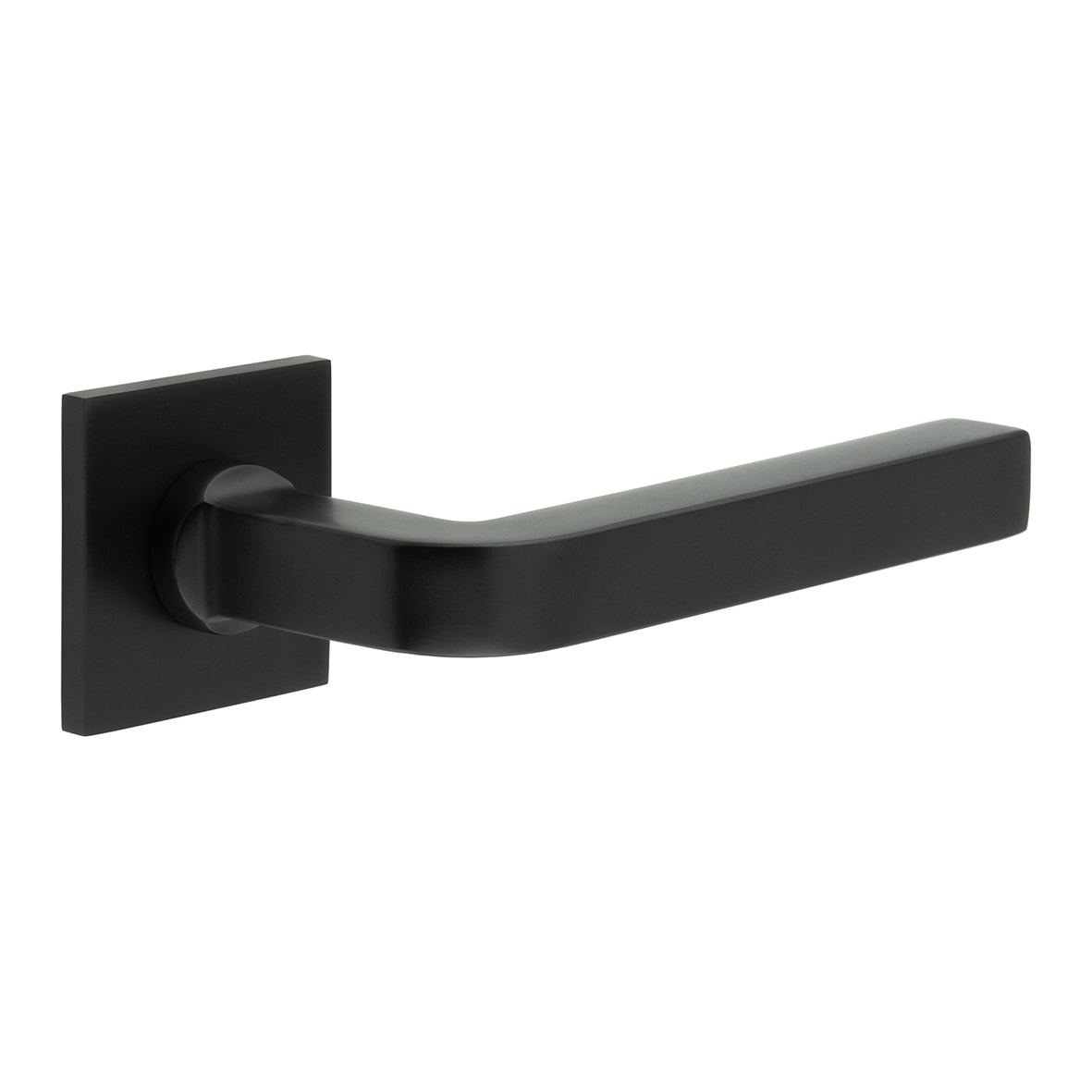 Black Fixed Dead Door Handles on Square Rose - CR-104 Range