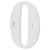 79mm Screw Fix Door Numeral - 0 - White