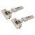 CLIP Top INSERTA Soft Close Cabinet Hinge - 110° - Overlay - Zinc Plated - Pair
