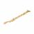 Cast Victorian Casement Window Stay - 12"/300mm Length - Polished Brass
