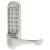 Panic Access Push Button Code Lock - Lever - Satin Chrome