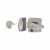 Double Locking Nightlatch - 40mm Backset - Satin Chrome Case/Cylinder