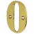 79mm Screw Fix Door Numeral - 0 - Polished Brass Effect