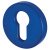 Nylon Escutcheon - 52mm Diameter - Euro - Cobalt Blue - Pair