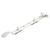 Cast Victorian Casement Window Stay - 10"/250mm Length - Polished Chrome