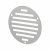 Circular Slotted Vent -102 x 102mm - 1125mm² Free Air Flow - Polished Stainless Steel