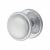 Polished Chrome Round Centre Door Knob with Plain Rose - 80mm Rose Diameter