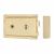 Flanged Rim Sashlock - 155 x 105mm - Brass