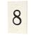Limestone Screw Fix Door Numeral - 8 - 140 x 90mm - Natural Limestone