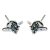 Toilet Seat Hinge Kit - 57 x 32mm - Polished Chrome