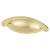 Chest Cabinet Cup Handle - 64mm Centres - Polished Brass