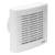 Basic BAS150P Axial Bathroom Extractor Fan with Pull Cord - White
