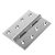 Double Phosphor Bronze Washered Butt Door Hinge - 100 x 75 x 4mm - Polished Chrome - Pair