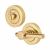 T-Bar Bathroom Turn & Release with Indicator - 50 x 75 x 40mm - Polished Brass