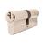 5 Pin 90mm Euro Double Cylinder - 45 + 45mm - Polished Nickel - Keyed to Differ