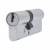 1 Star 6 Pin Kitemarked 80mm Euro Double Cylinder - 35 + 45mm - Satin Chrome - Keyed to Differ