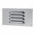 Hooded Louvre Vent - 165 x 89mm - 1672mm² Free Air Flow - Polished Stainless Steel