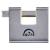 Armoured Steel Shutter Lock - 60mm Body - 22 x 12mm Shackle - Keyed Alike - Chrome