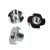 4 Pronged Tee Nut - M6 x 15.5mm - Zinc Plated - Pack of 200