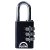 Tough Lock Combination Padlock - 30mm Body - 13 x 26mm Shackle - Black