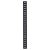 Raised Bookcase Strip - 1829 x 24mm - Black Powder Coated