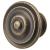 Alcott Round Cabinet Knob - 35mm Diameter - Antique Brass