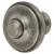 Button Round Cabinet Knob - 35mm Diameter - Pewter Effect