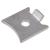 Standard Raised Bookcase Clip - Polished Nickel Plated - Pack of 10