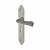 Pewter Gothic Keyhole Lock Door Handles - Long Plate - 247 x 44mm