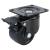 Low Level and High Load Castor - Swivel Braked - 200kg Max Weight - 65mm Diameter - Black