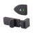 Designer Toilet Cubicle Indicator Bolt - 17-21mm Panels - Black Textured