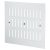 Hit & Miss Vent - 242 x 242mm - Satin Aluminium