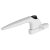Sparta uPVC/Timber Cockspur Locking Window Handle - 15.5mm Nose Height - Left Hand - White