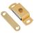 Magnetic Catch - 46 x 16 x 11mm - 4kg Pull - Polished Brass
